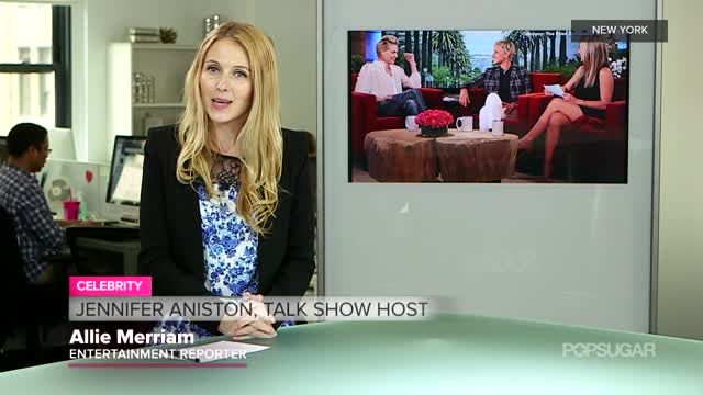News video: Video: Jennifer Aniston Tries Talk Show Hosting! How'd She Do?