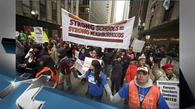 News video: CHICAGO Breaking News: Chicago School Board Votes to Close 50 Schools